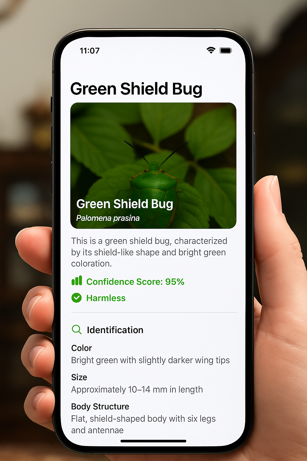 Get bug identification result